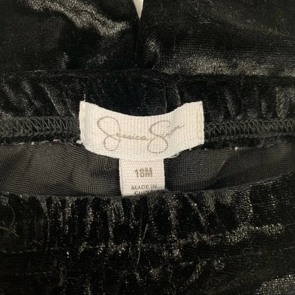 JESSICA Simpson Black Velvet Pants Baby Girl - Picture 4 of 4